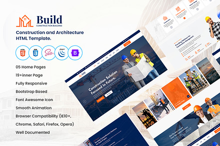 Construction HTML5 Template, a HTML Template by CodexCoder Themes