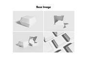 Burger Takeout Box Mockup, a Packaging Mockup by DSNA Mockup (Thumbnail 6 of 6)