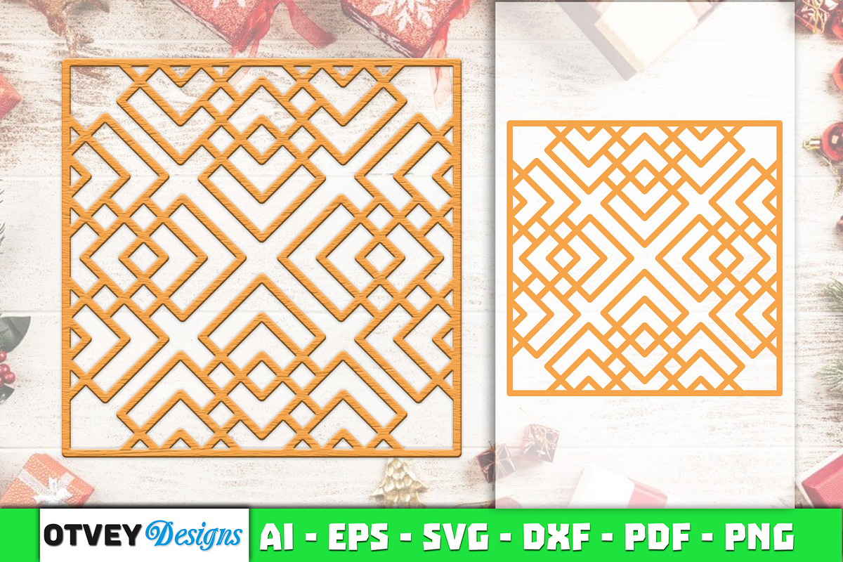 Rattan Laser Cut SVG, an Object Graphic by OTVEY DESIGN