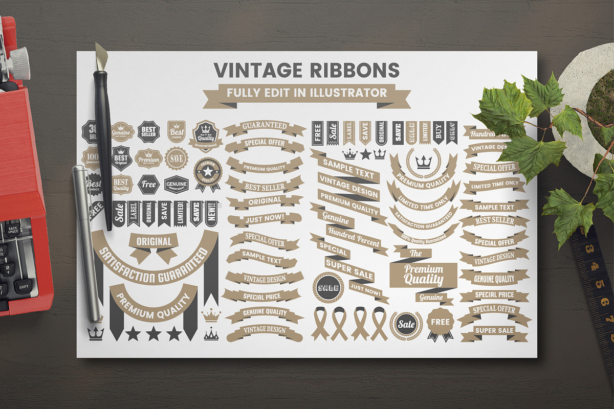 568 Vintage Objects and Badges, a Branding & Logo Template by Toonsteb (Photo 9 of 24)