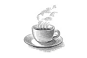 Coffee set engravings, a Decorative Illustration by Irina Trusova (Thumbnail 3 of 3)