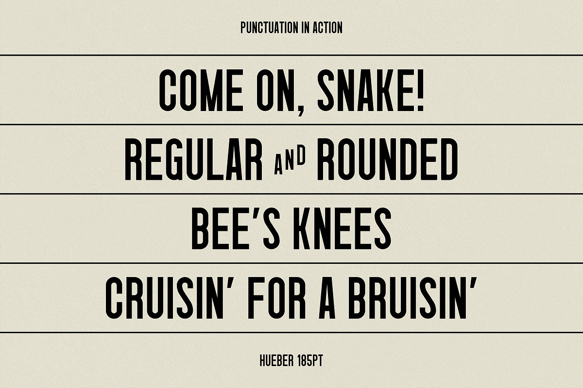 Hueber - Retro Condensed Sans, a Sans Serif Font by UppercapType (Photo 3 of 8)