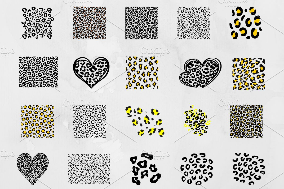 Leopard Pattern Silhouette SVG, a Texture Illustration by newminddesign (Photo 1 of 3)
