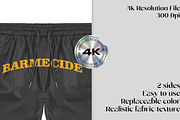 Leather shorts mockup, a Bottom Mockup by Barmecide Mockup Studio (Thumbnail 2 of 3)