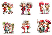 Funny Grandma Best Friends, a Seasonal Illustration by CreationArt (Thumbnail 5 of 5)