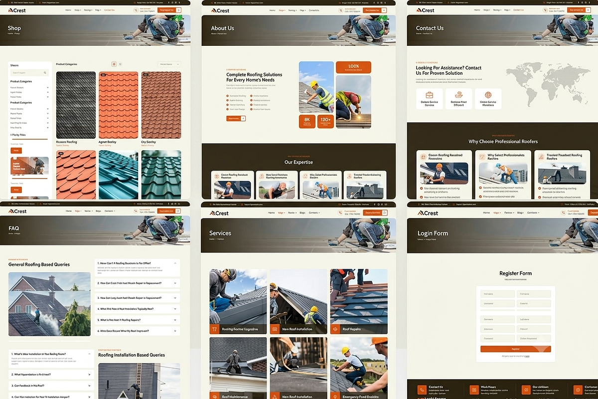 Crest - Roofing WordPress Theme, a WordPress Template by ThemesRain (Photo 2 of 3)