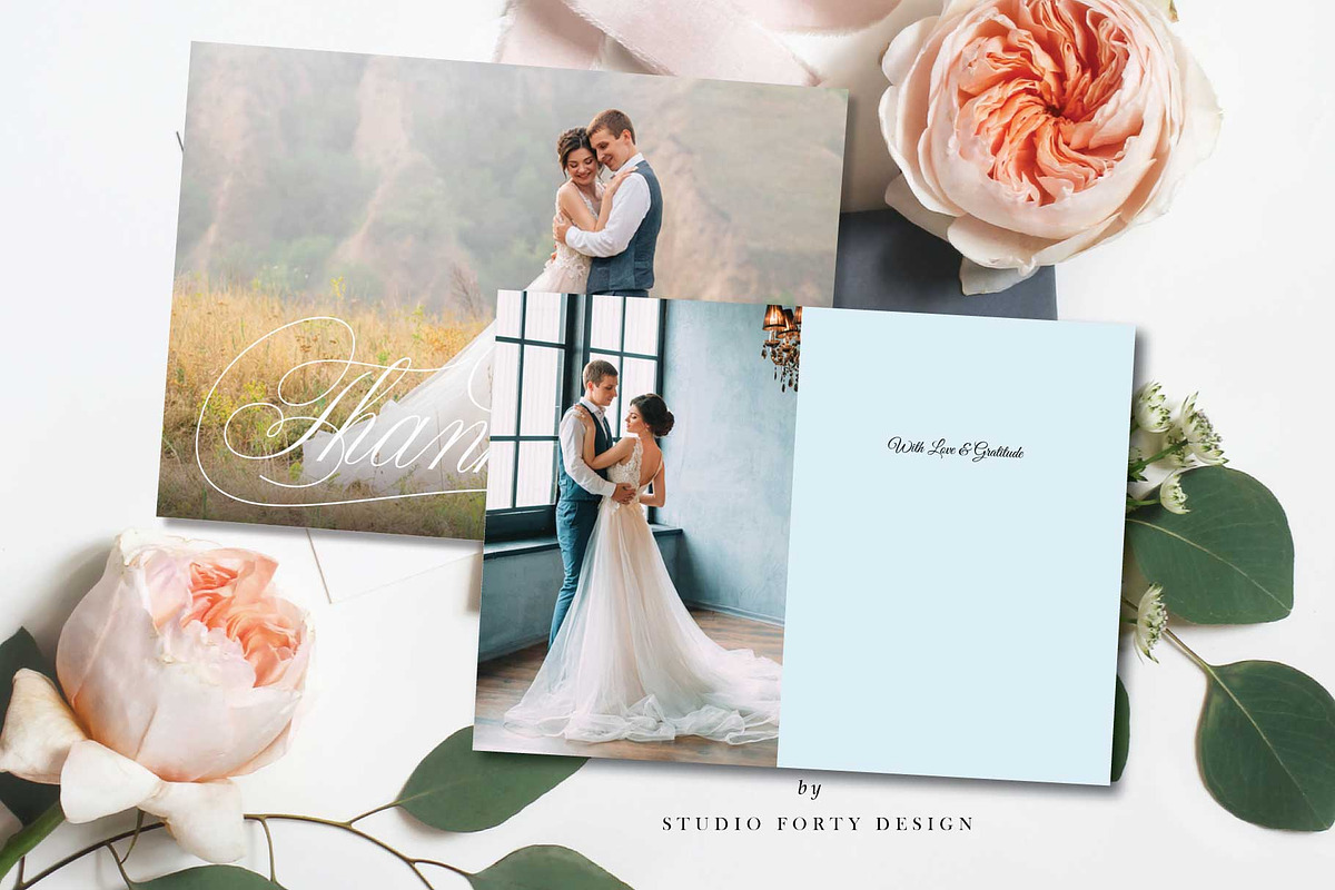 Scripted Thank You TY100, an Invitation Template by Studio Forty Design (Photo 2 of 5)