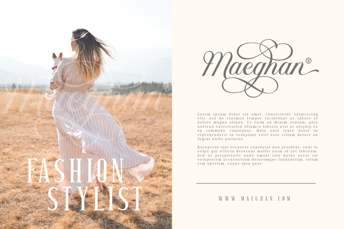 Kaylar - Elegant Script & Serif, a Script Font by Letterhend Studio (Photo 3 of 10)