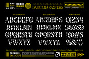 Tribal Hole Typeface, a Serif Font by alit design (Thumbnail 7 of 20)