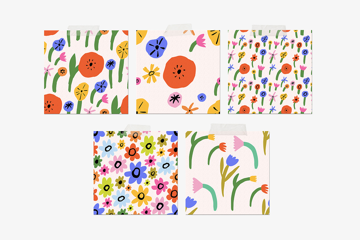 FLOWER MARKET 3 Graphics Bundle, a Pattern Graphic by Katerina Osa (Photo 17 of 23)