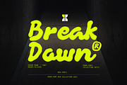 Break Down | New Font, a Script Font by HRDR (Thumbnail 1 of 12)
