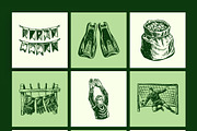 Vintage Soccer Illustration Set, a Sport Illustration by Prosymbols (Thumbnail 7 of 10)