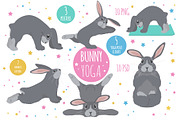 Bunny yoga, an Animal Illustration by pet design shop (Thumbnail 1 of 4)