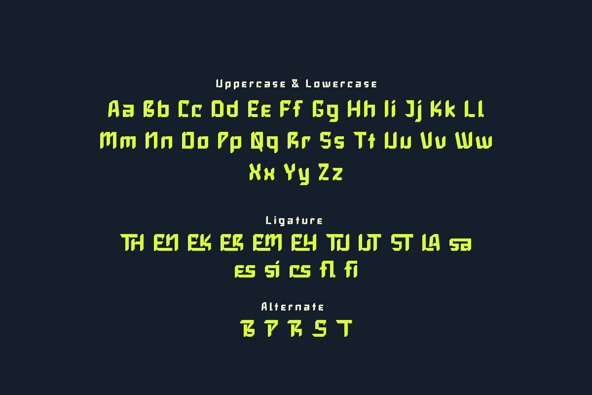 Slaxing - Sporty Display Font, a Sans Serif Font by twinstd (Photo 4 of 10)