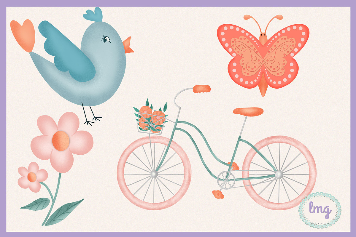 Valentine Love Digital Clip Art, an Illustration by Lavender Mint Graphics (Photo 3 of 5)