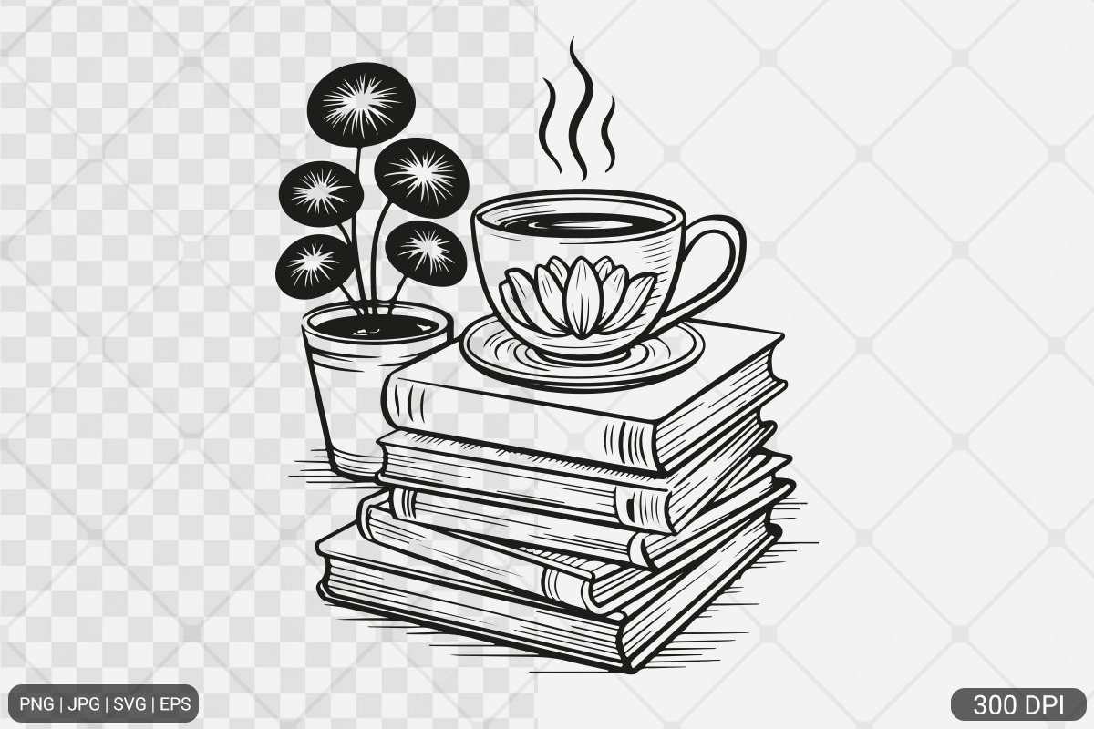Floral Book SVG PNG Bundle Vol. 1, an Illustration by Actual Pixel (Photo 12 of 29)