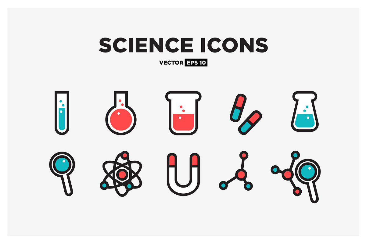 Set of Science Icons, an Icon by Orange Graphics (Photo 1 of 2)