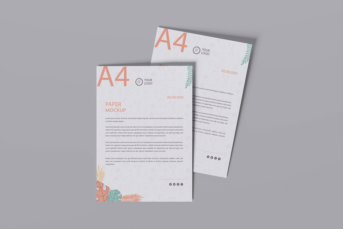 A4 Paper Mockup, an Advertising Mockup by Twins_studio926 (Photo 3 of 5)