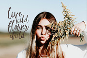 Flower Child whimsical brush font, a Script Font by Angele Kamp (Thumbnail 2 of 6)