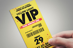 Yellow Light - Vip Pass Card