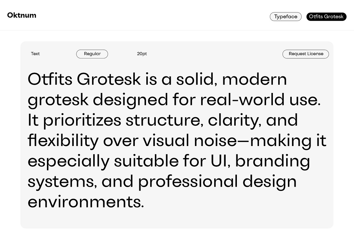 Otfits Grotesk Display, a Sans Serif Font by Oktnum Type Foundry (Photo 8 of 17)