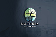 Naturex Tree and Water Logo, a Branding & Logo Template by Design_Planet (Thumbnail 1 of 2)