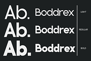 Boddrex - A Modern Sans Serif Font, a Sans Serif Font by Marvadesign (Thumbnail 2 of 6)
