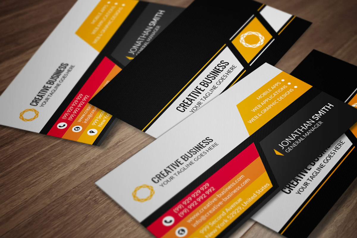 Corporate Business Card CM076, a Business Card Template by annozio (Photo 1 of 4)