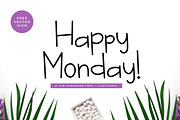Happy Monday, a Script Font by Kang1993 (Thumbnail 1 of 9)