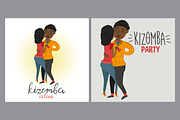 Kizomba vector set, a Person Illustration by KVIO (Thumbnail 2 of 2)
