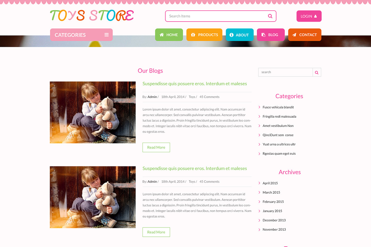 Toy Store PSD Website Template, a Websites & App Template by WebbyTemplates (Photo 14 of 17)