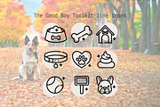 The Good Boy Toolkit line icons, an Outline Icon by Lyolya Profitrolya (Thumbnail 1 of 2)