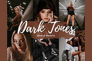 DARK TONES Mobile Lightroom Presets, an Action Add-On by 123PRESETS.COM (Thumbnail 1 of 9)