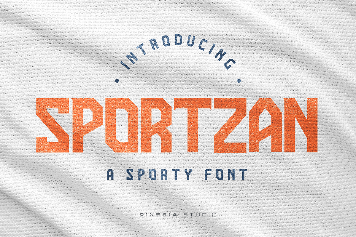 Sportzan - A Sporty Display Font, a Font by Pixesia Studio (Photo 1 of 8)