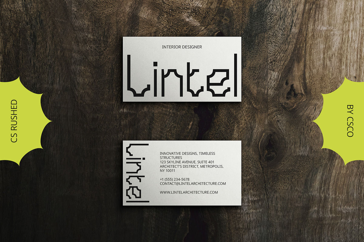 CS Rushed – Techno Font, a Sans Serif Font by Craft Supply Co. (Photo 7 of 8)