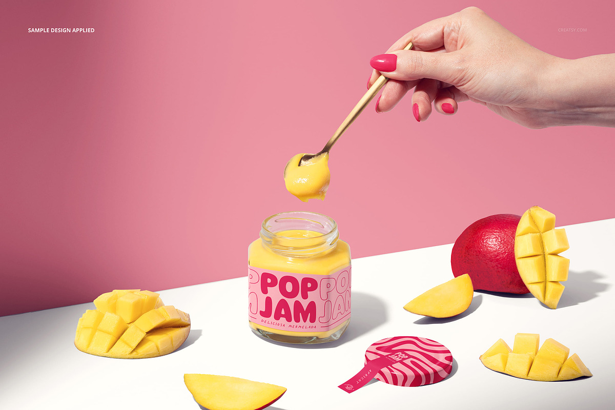 Jam Jar Mockup Bundle, a Cups & Container Mockup by creatsy5 (Photo 36 of 65)