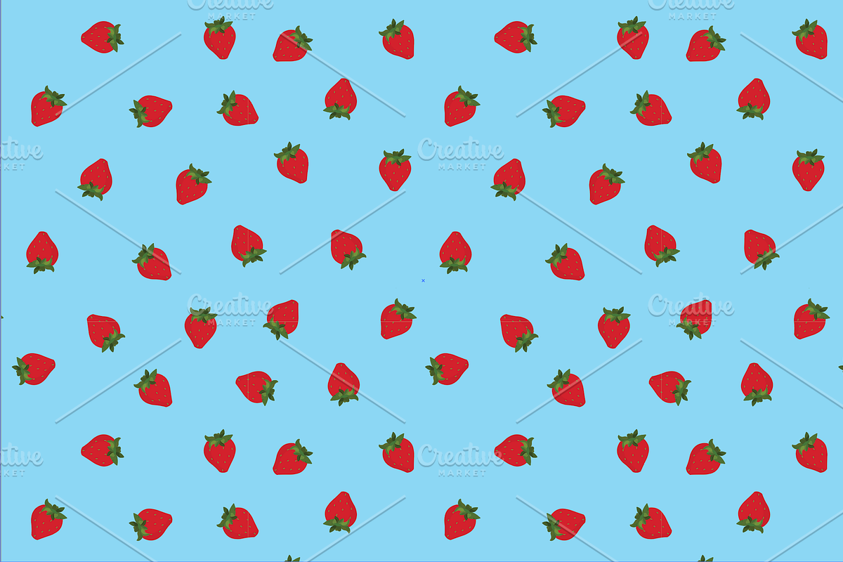 9 Seamless strawberry pattern swatch, a Pattern Graphic by Salty Lunch (Photo 8 of 10)