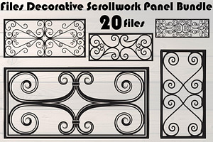 Decorative Scrollwork Panel Designs, a Decorative Illustration by Designer_Momina