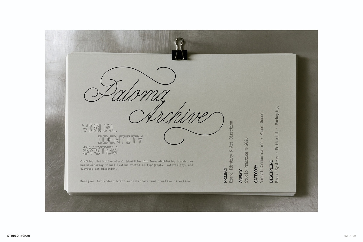 Studio Nomad // Script Family, a Script Font by PeachCreme (Photo 2 of 23)