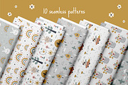 Cute Spring Bunnies Clipart, an Animal Illustration by Leysan Shayak (Thumbnail 7 of 9)