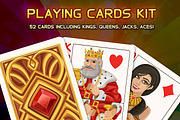 Playing cards kit, an Illustration by Saranai Store (Thumbnail 1 of 6)