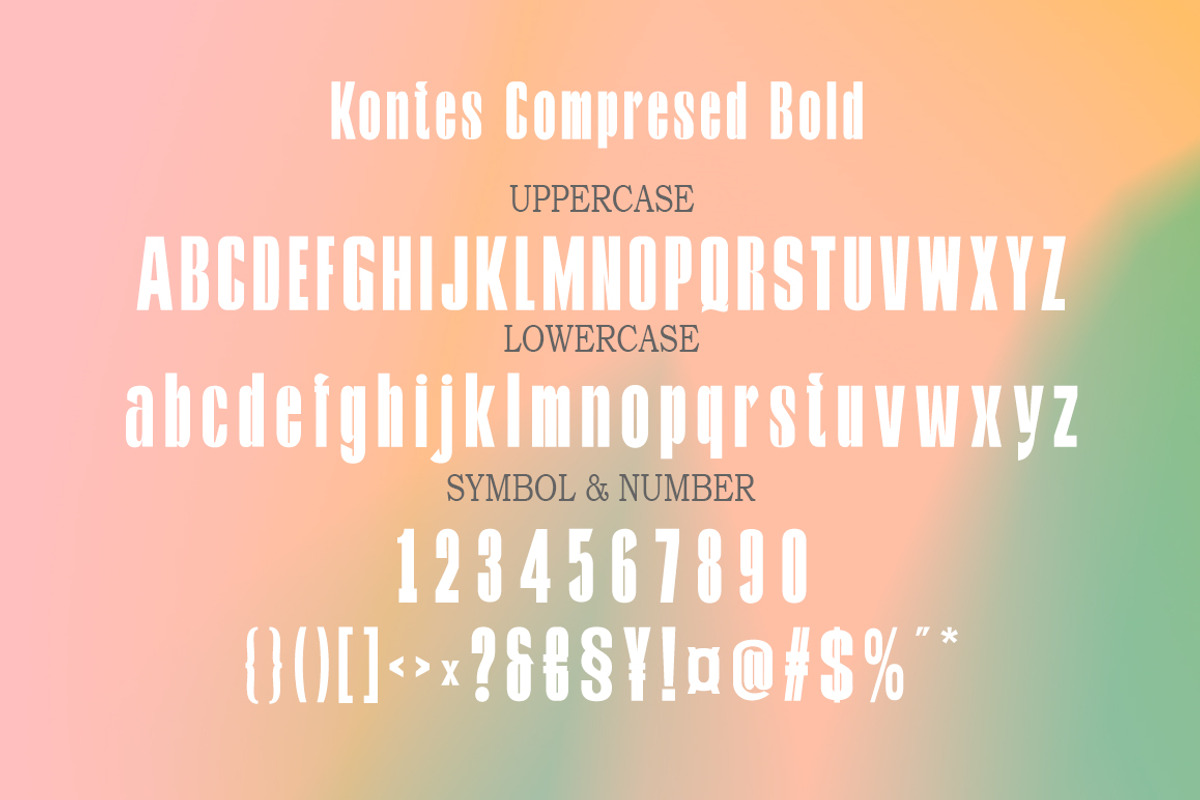 Compressed Contest, a Sans Serif Font by Gatype (Photo 10 of 10)