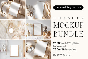 Nursery Card Mockup BundleOnlineEdit