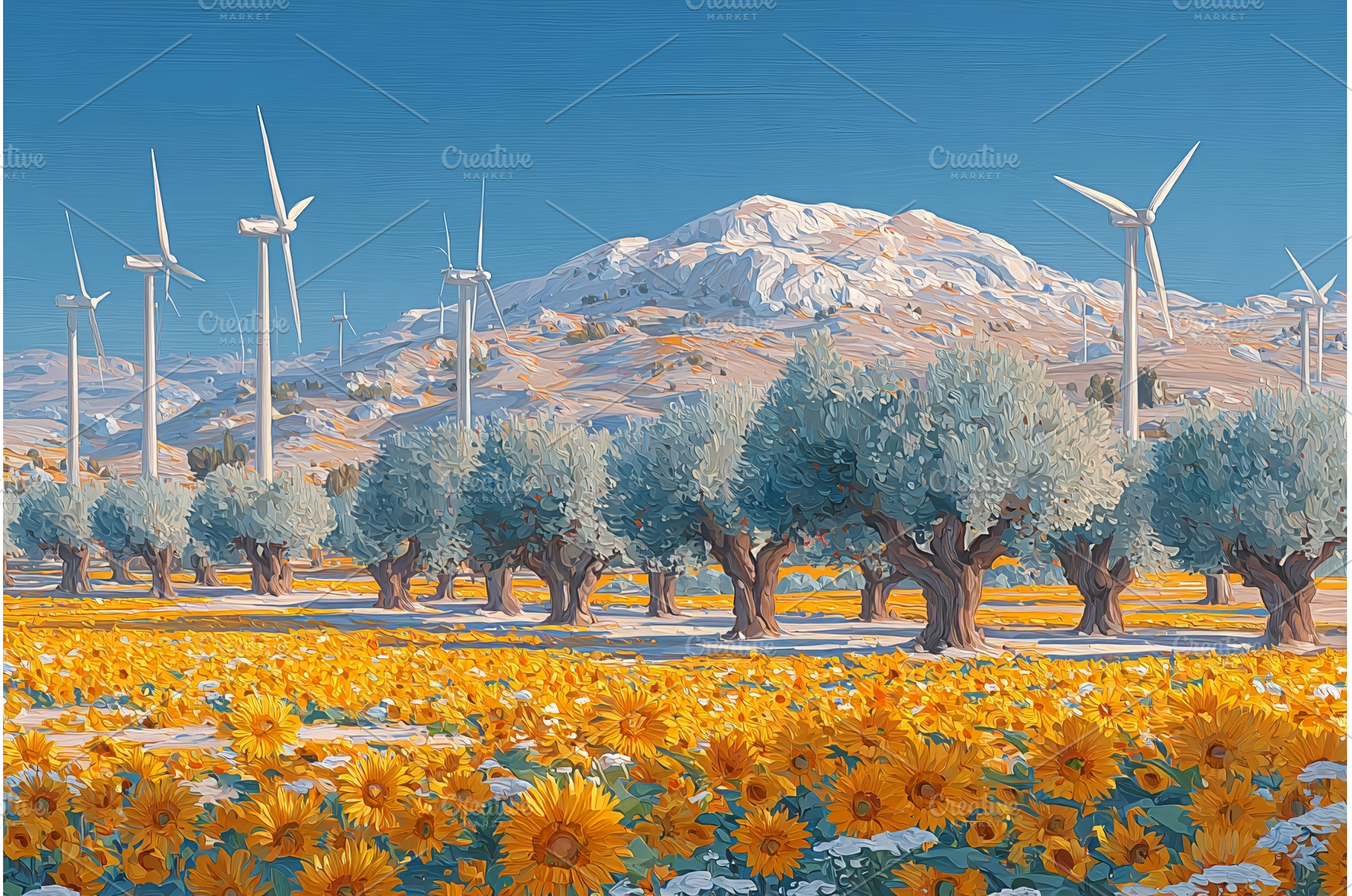 A common sunflower crop, Helianthus, a Nature Photo by ZinetroN