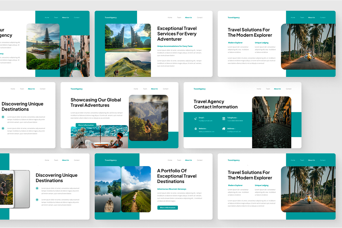 Travel Agency Presentation Keynote, a Presentation Template by SquidPixey (Photo 5 of 6)