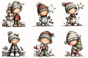 Whimsical Elf Clipart Bundle, an Illustration by OK Design (Thumbnail 5 of 6)