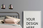 15 bedroom poster mock up, a Household Mockup by ChromiumHeart (Thumbnail 12 of 17)