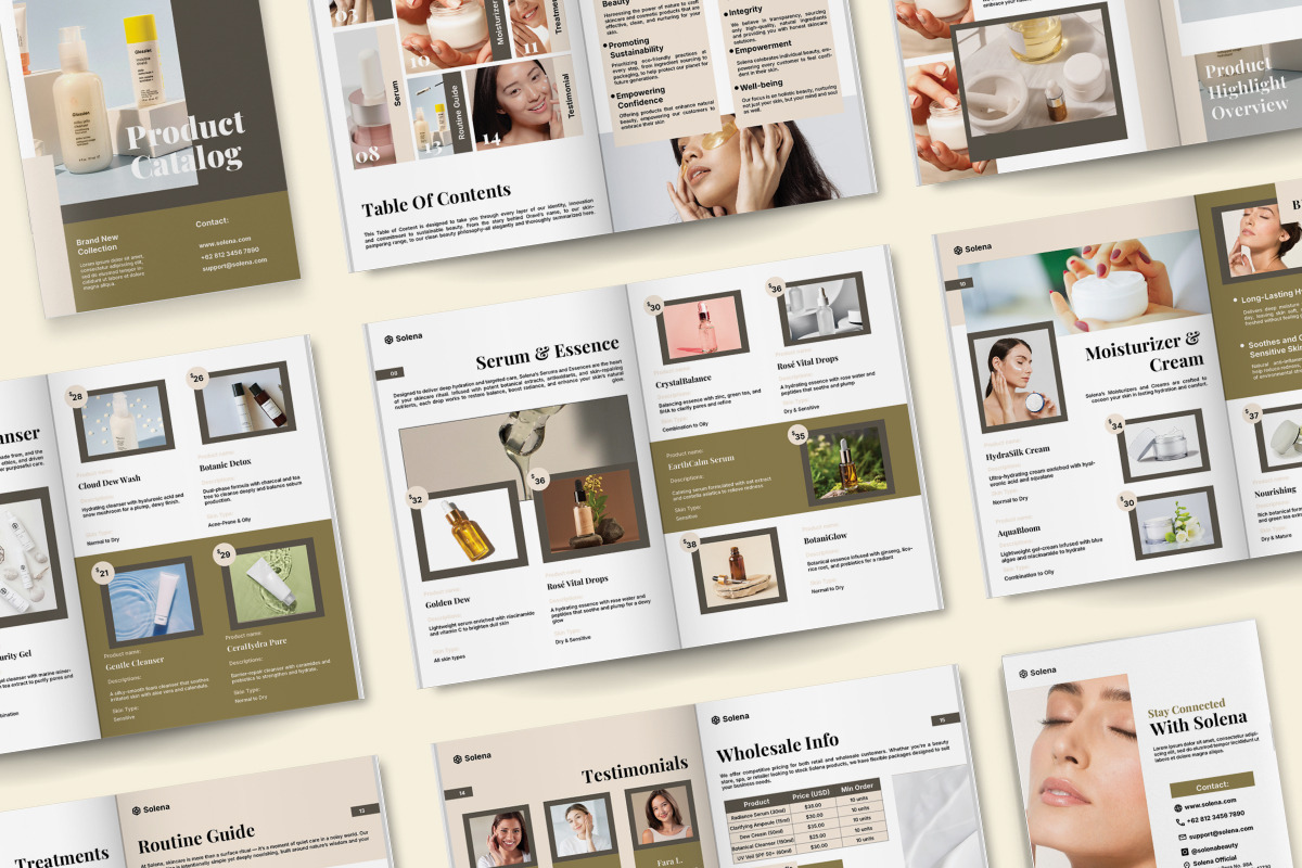 Skincare Lookbook Catalog Brochure, a Brochure Template by twinstd (Photo 5 of 6)