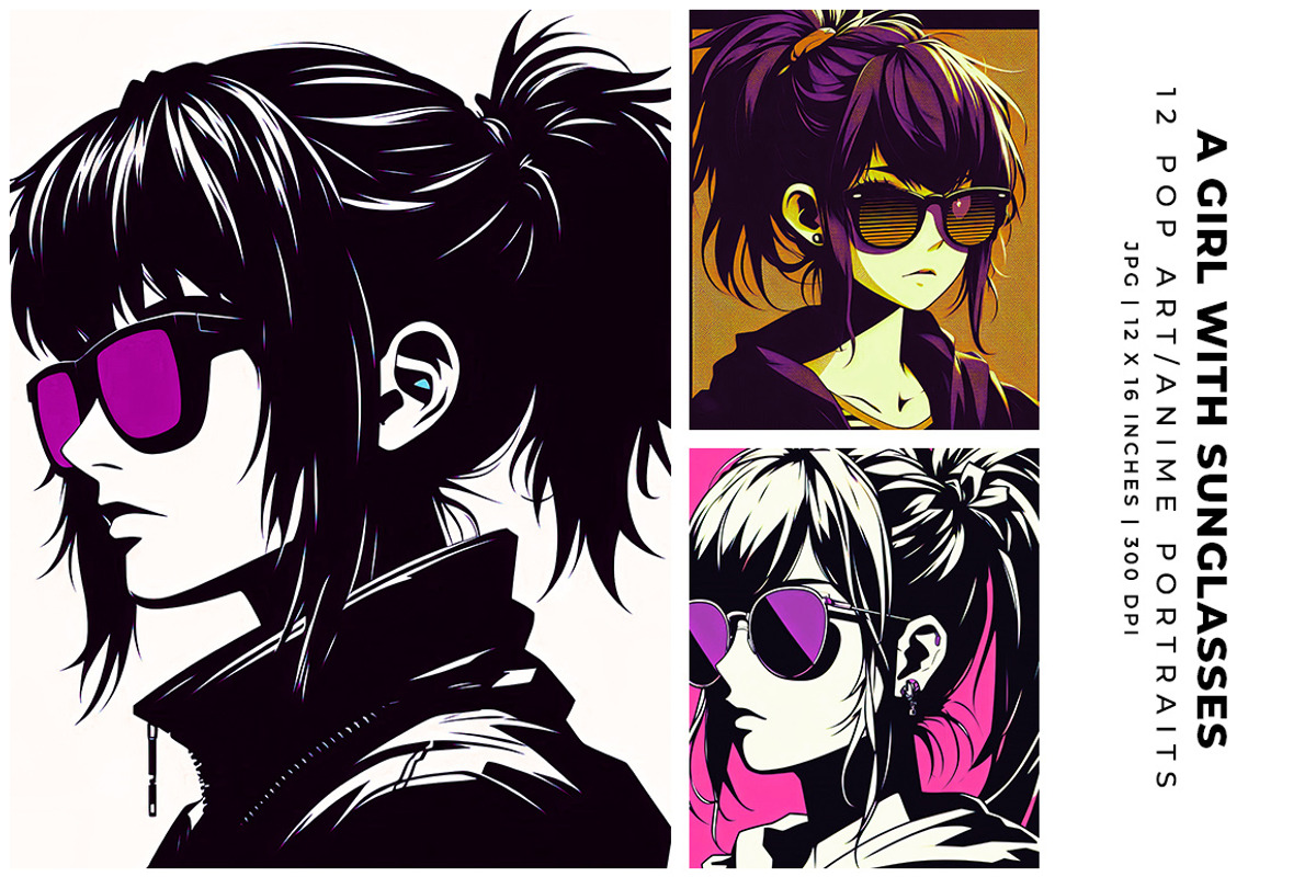 A Girl with Sunglasses, a Person Illustration by Digital Art Creations (Photo 2 of 8)