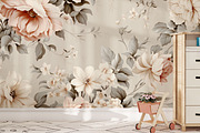 Baroque seamless hand drawn flowers, a Wallpaper Graphic by Muzi pear studio (Thumbnail 3 of 12)